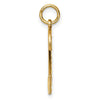 10ky Casted Large Diamond Cut Number 2 Charm