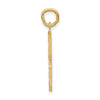 10ky Casted Large Diamond Cut Number 8 Charm