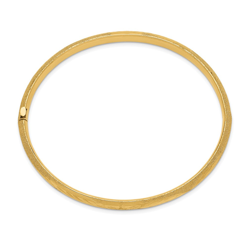 Gold Laser-Cut Hinged Bangles
