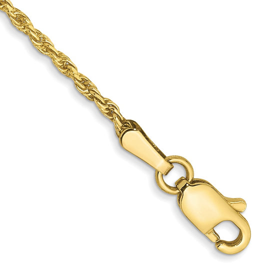 Gold (10K & 14K) Diamond-Cut Machine-Made Rope Chain