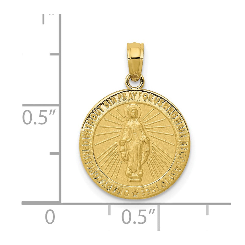 Gold Miraculous Medal Pendants