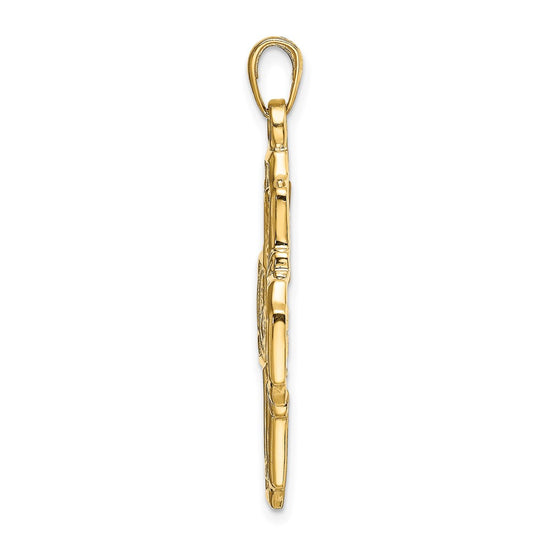 Gold Four Way Medal Pendants