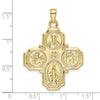 Gold Four Way Medal Pendants