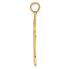 Gold Fleur de lis Cross Pendant