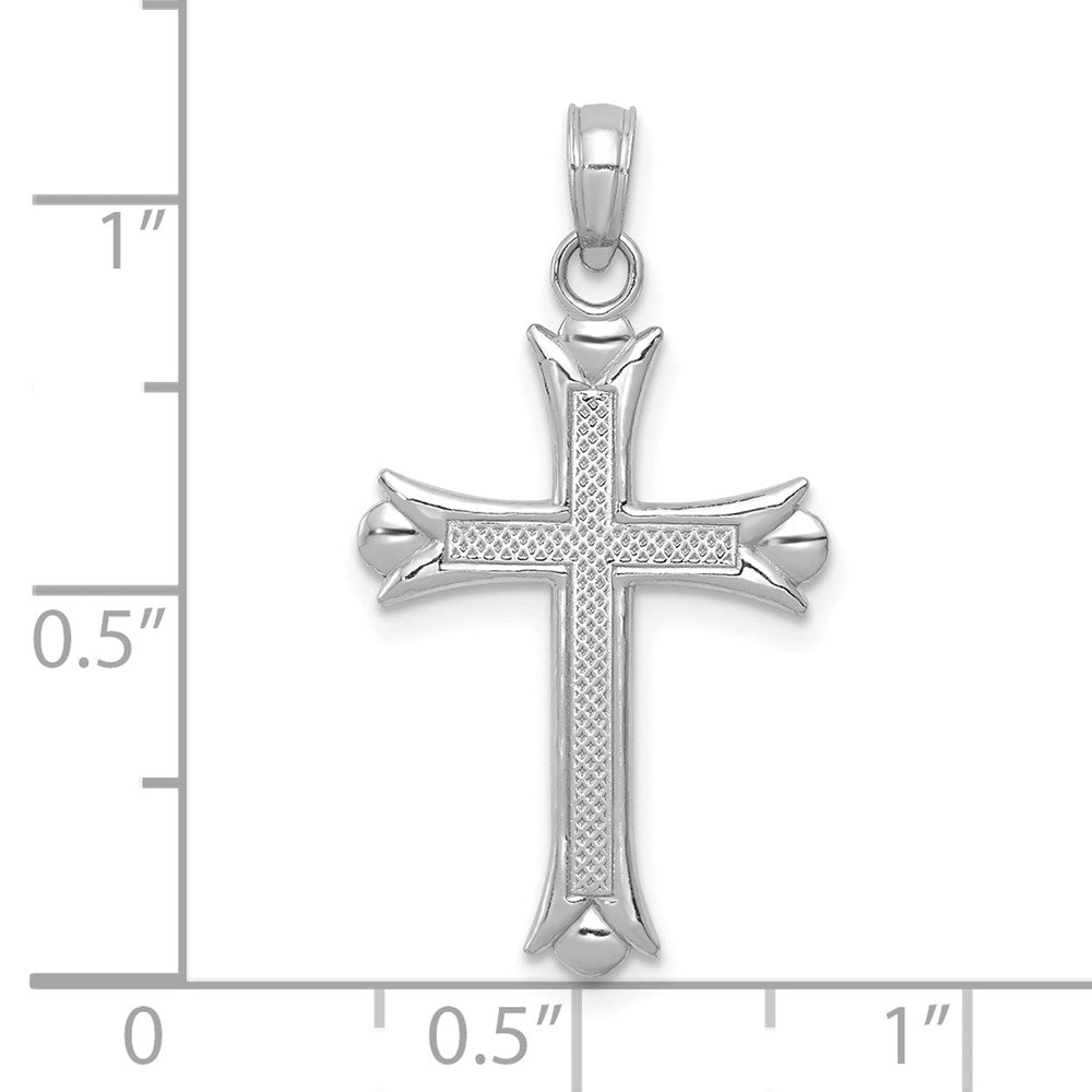 Gold Fleur de lis Cross Pendant