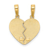 10K I LOVE YOU 2 Piece Break-A-Part Charm