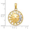 Gold Polished Celestial Pendants