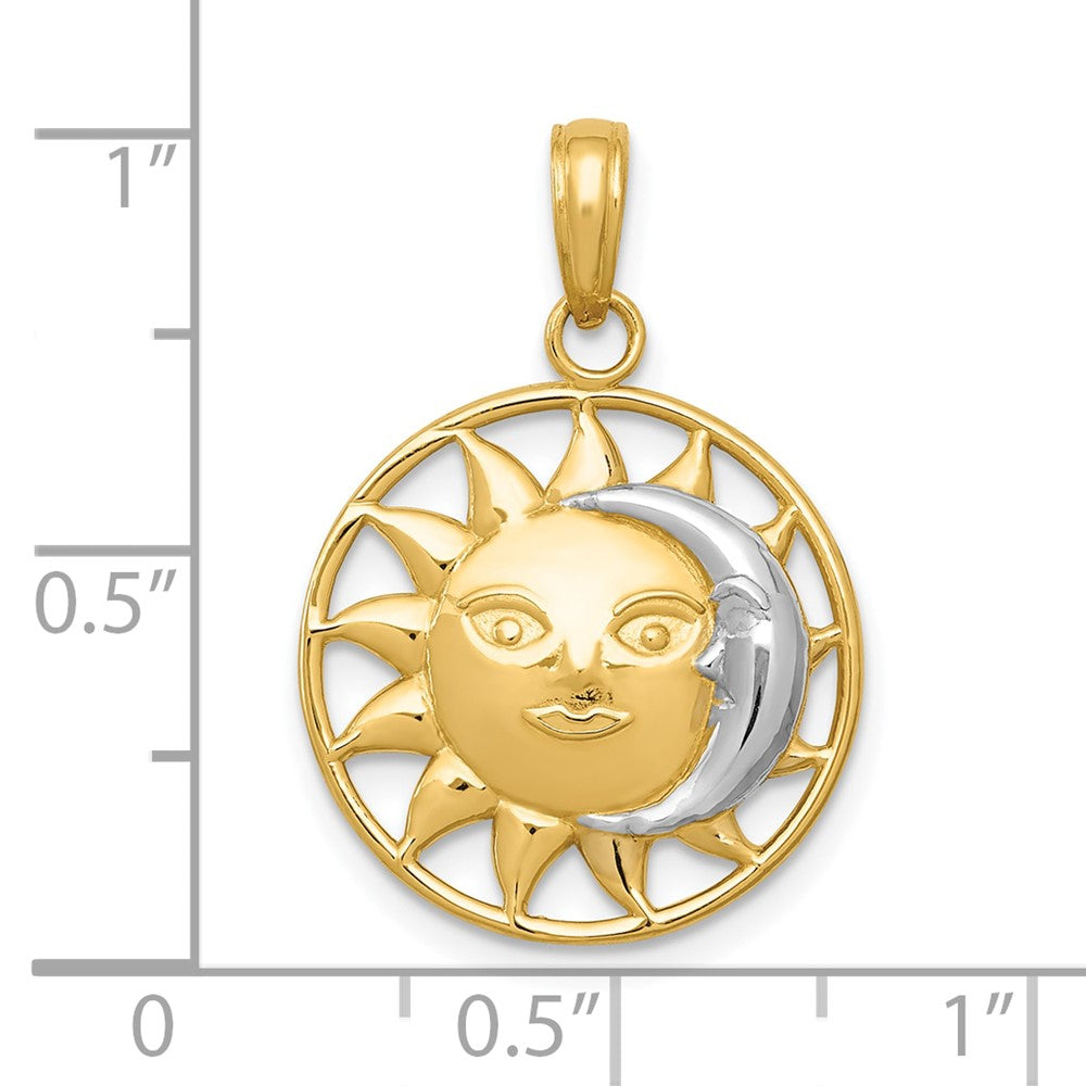 Gold Polished Celestial Pendants