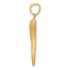 Gold Polished Italian Horn Pendants