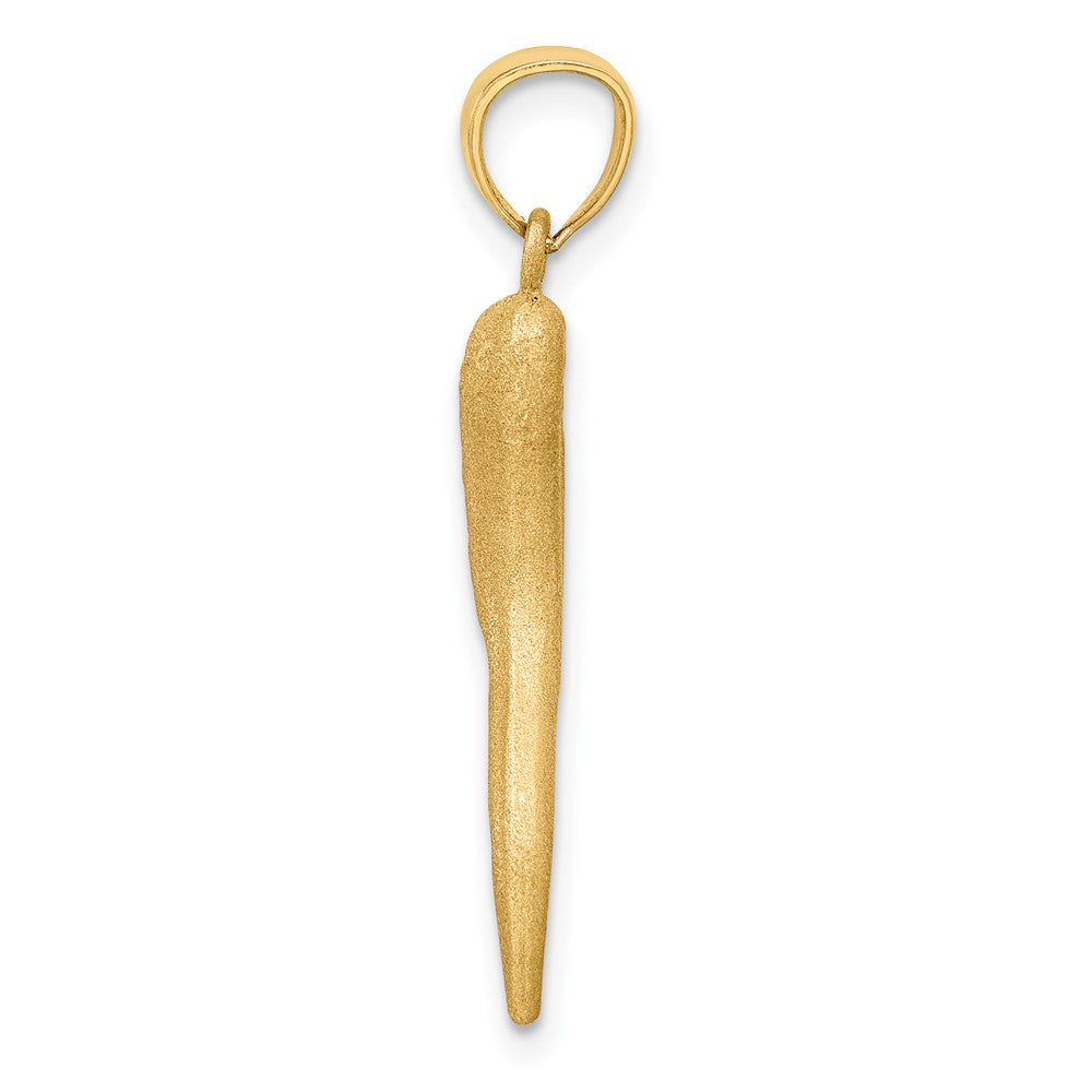 Gold Polished Italian Horn Pendants