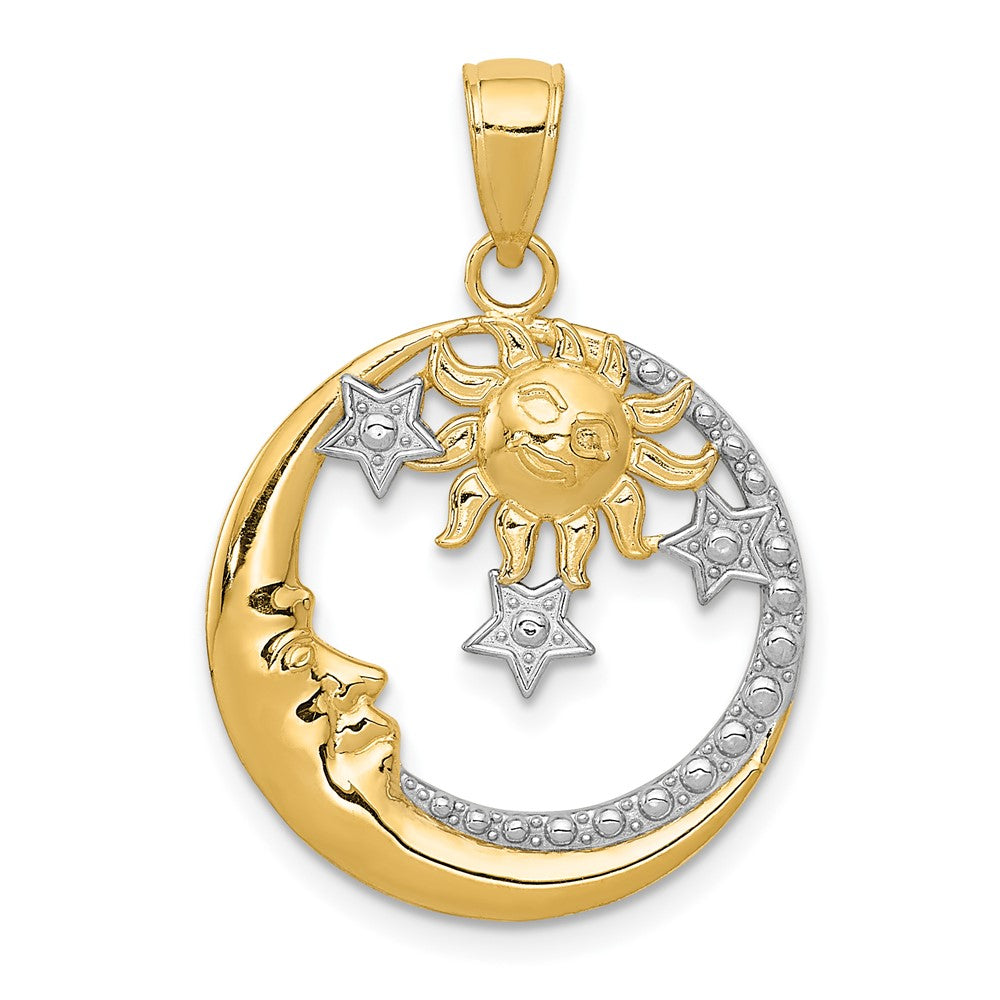 Gold Polished Celestial Pendants