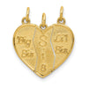 10k BIG SIS / SIS / LIL SIS 3-piece Break-apart Charm