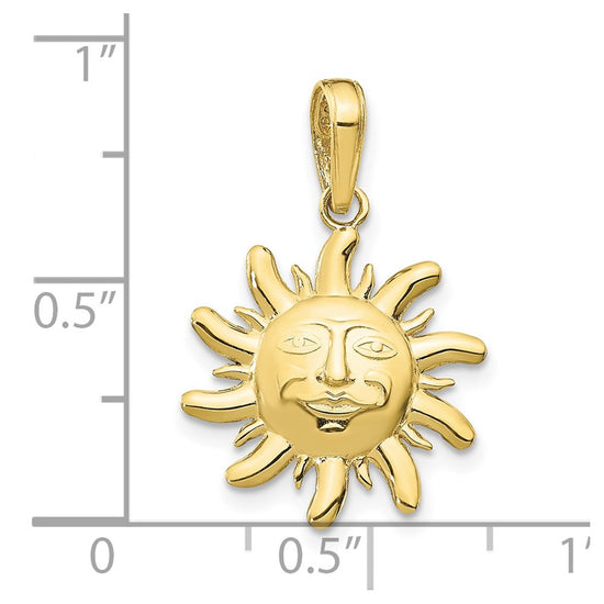 Gold Polished Celestial Pendants