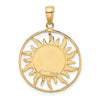 Gold Polished Celestial Pendants