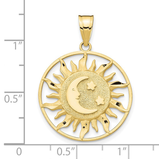 Gold Polished Celestial Pendants