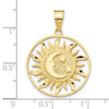 Gold Polished Celestial Pendants