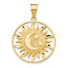 Gold Polished Celestial Pendants
