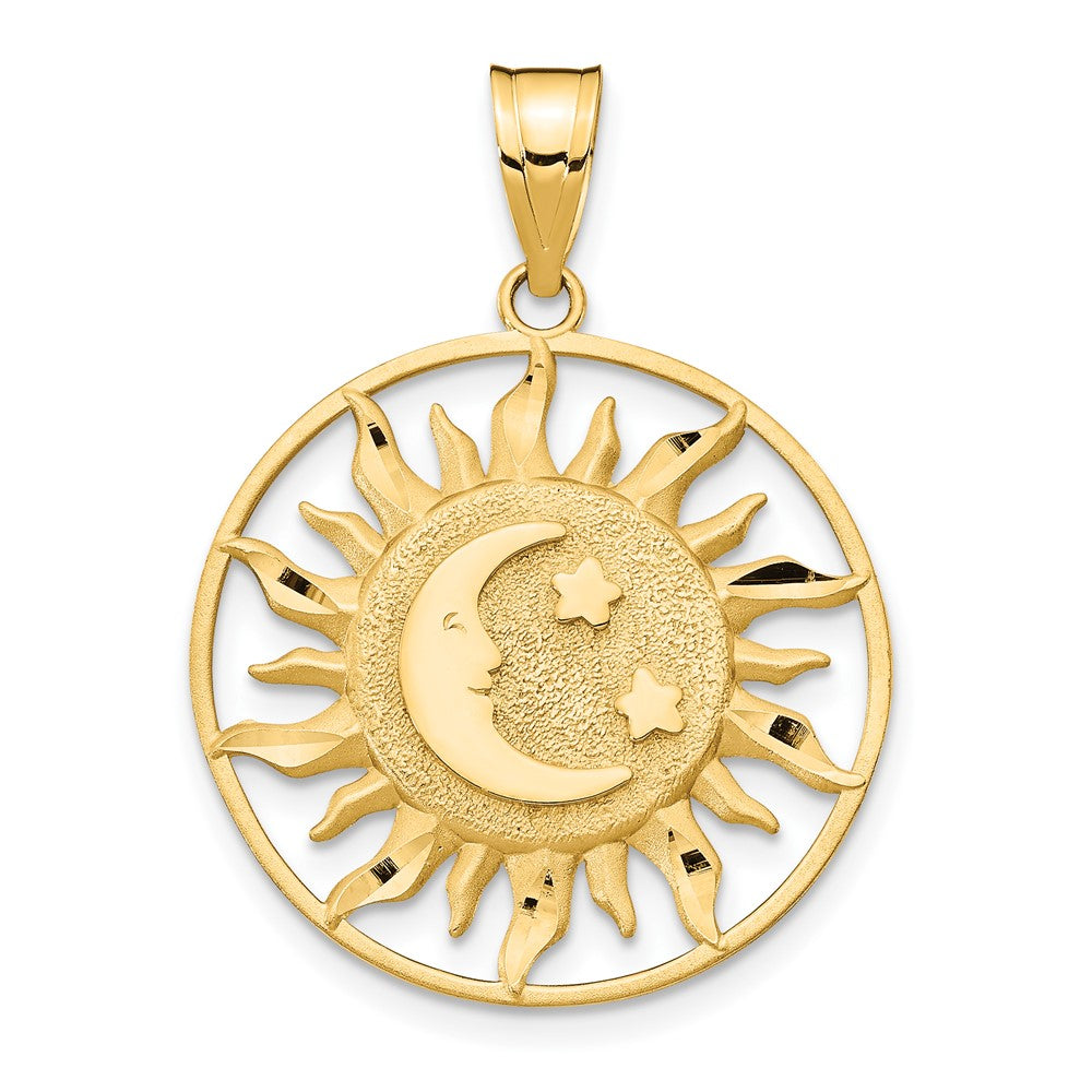 Gold Polished Celestial Pendants