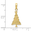 Gold Polished Christmas Pendants
