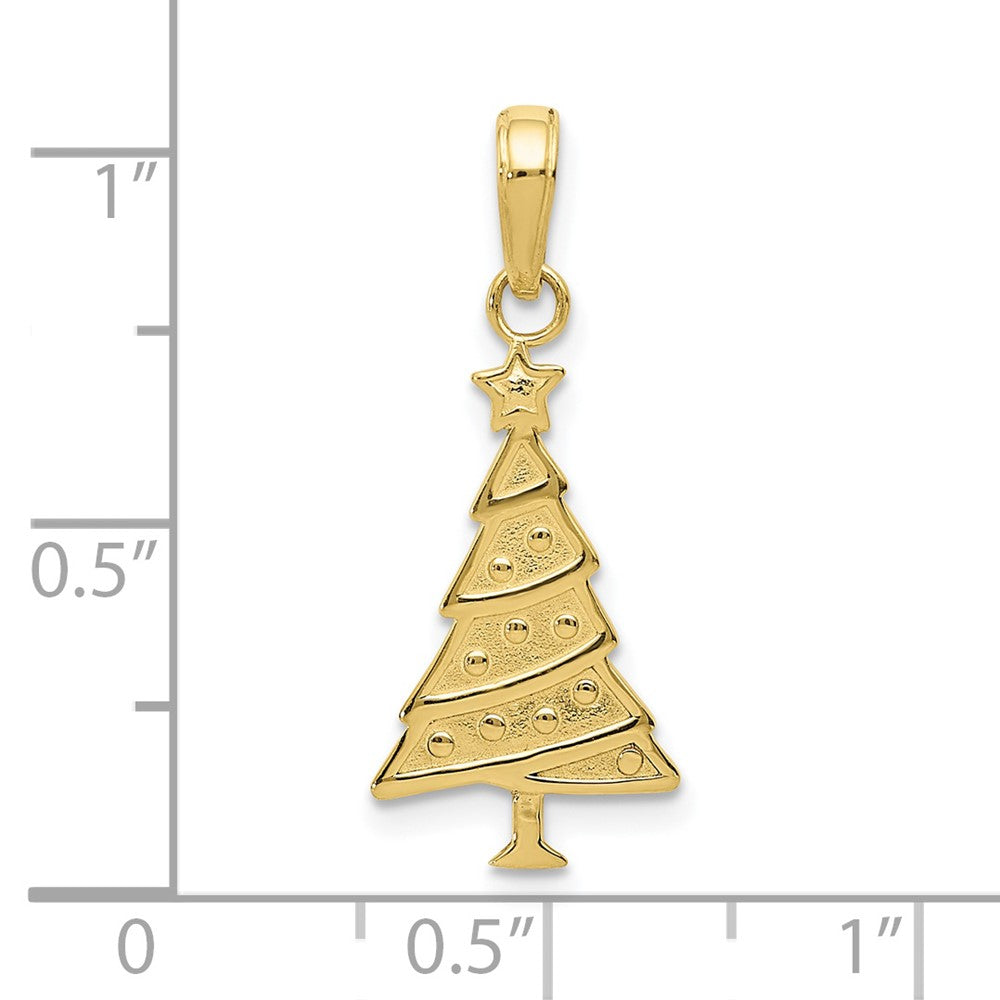 Gold Polished Christmas Pendants