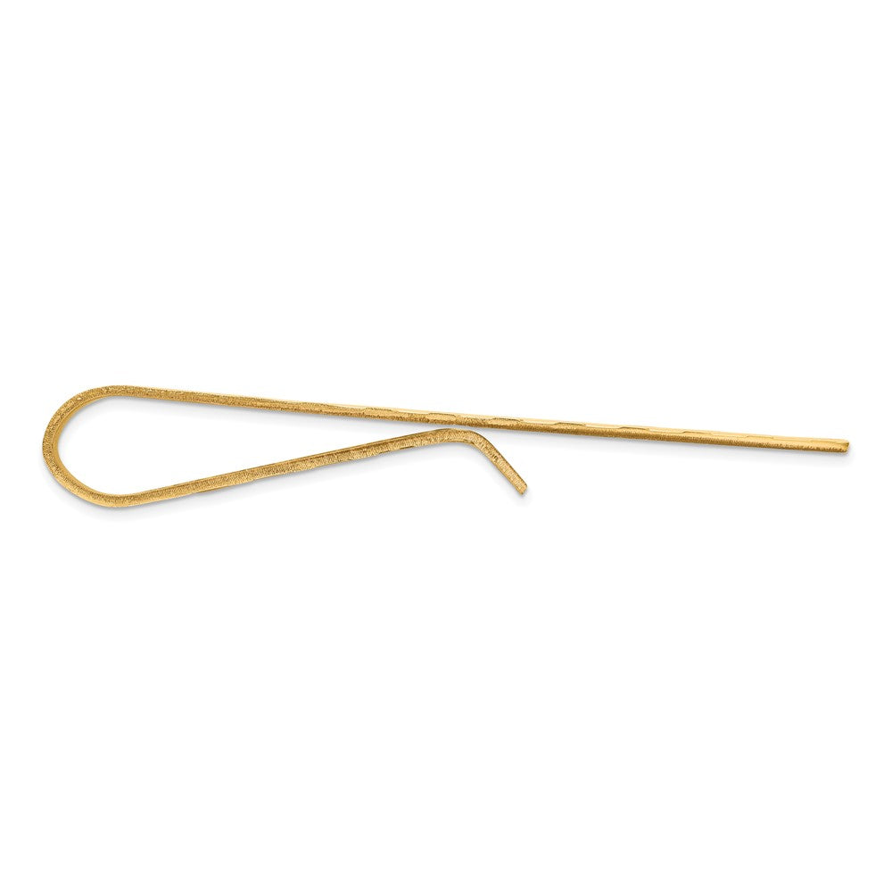 Gold Textured Tie Bar