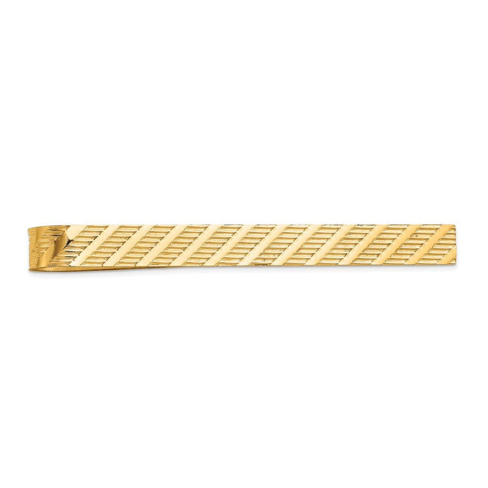 Gold Textured Tie Bar