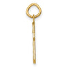 10ky Casted Medium Diamond-cut Number 6 Charm