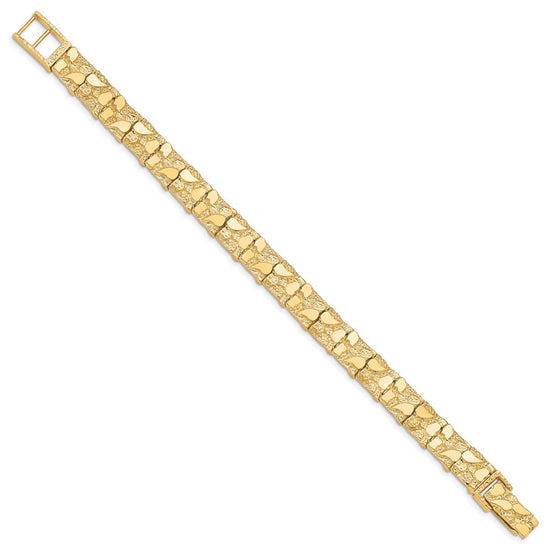 10k 10.0mm NUGGET Bracelet