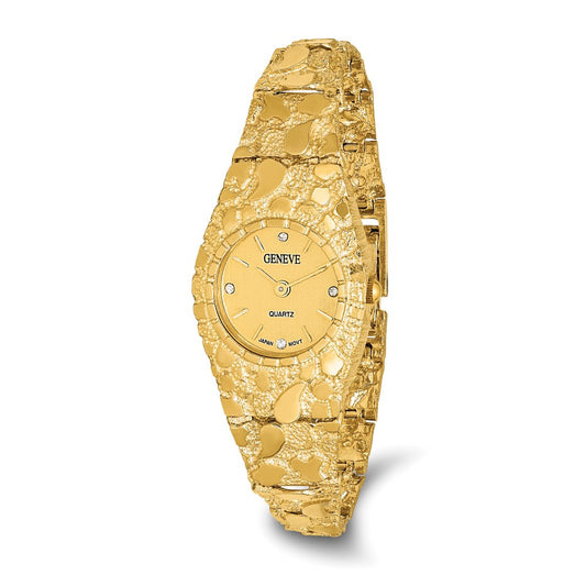 10k 22mm Champagne Dial 7 inch Nugget Watch