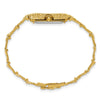 10k Champagne 15x31mm Dial Rectangular Face Nugget Watch