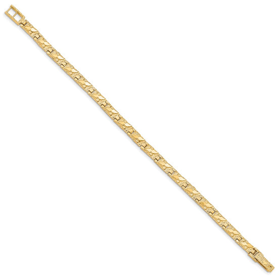 10k 4.0mm Nugget 7 inch Bracelet