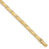 10k 4.0mm Nugget 7 inch Bracelet