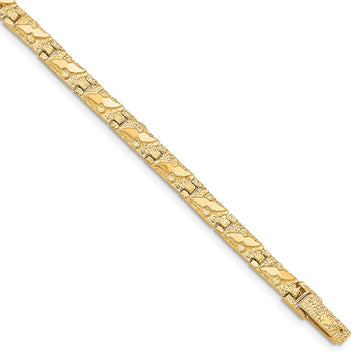 10k 4.0mm Nugget 7 inch Bracelet