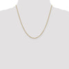 10k 2mm Round Open Link Cable Chain