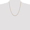 10k 2mm Round Open Link Cable Chain