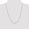 10k 2mm Round Open Link Cable Chain