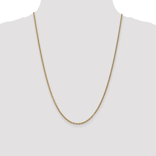 10k 2.4mm Round Open Link Cable Chain