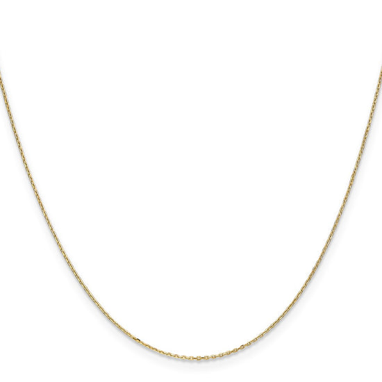 10k .8mm D/C Cable with Spring Ring Clasp Chain