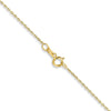 10k .8mm D/C Cable with Spring Ring Clasp Chain