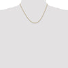 10k 1.4mm Round Open Link Cable Chain