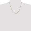 10k 1.4mm Round Open Link Cable Chain