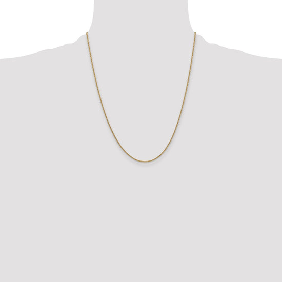 10k 1.4mm Round Open Link Cable Chain