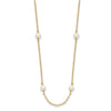 Gold Near Round Pearl Necklace