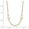 Gold Near Round Pearl Necklace