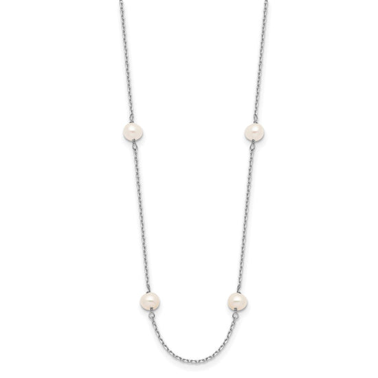 Gold Near Round Pearl Necklace