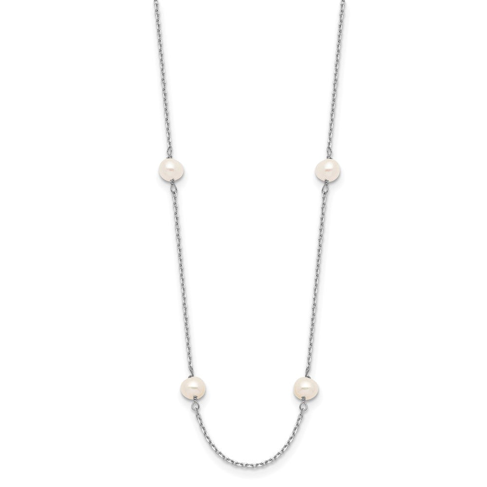 Gold Near Round Pearl Necklace