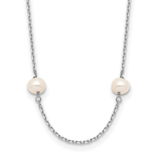 Gold Near Round Pearl Necklace