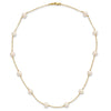 10k 5.5-6.5mm White Near-Round Freshwater Cultured Pearl 12-Station 16 inch Necklace
