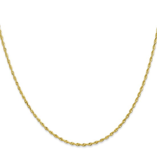 Gold (14K & 10K) Diamond-Cut Quadruple Rope Chain — 1.85 mm