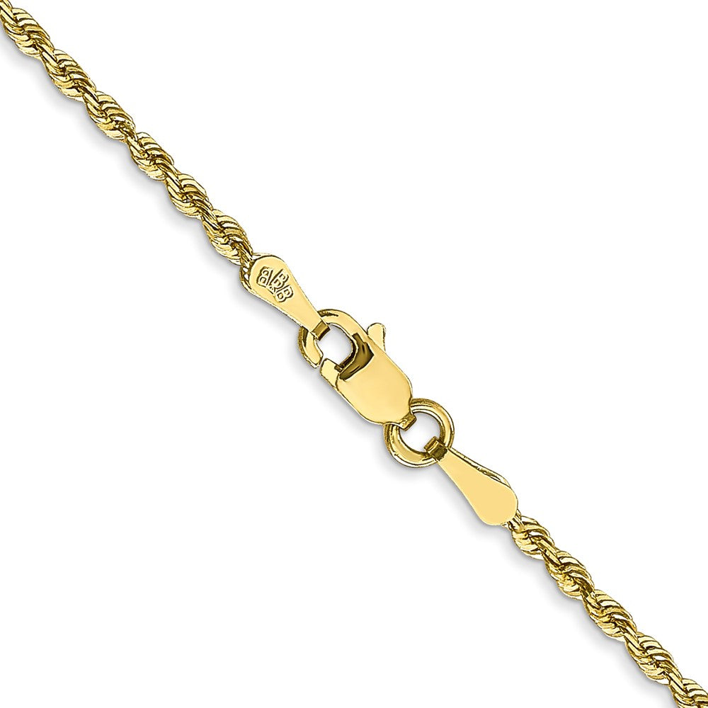 Gold (14K & 10K) Diamond-Cut Quadruple Rope Chain — 1.85 mm